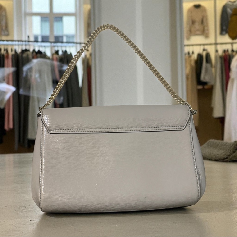 Kate Spade Light Gray Shoulder Bag with Chain Strap - Picture 8 of 8